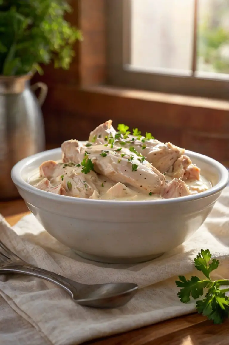Crockpot Creamy Garlic Chicken