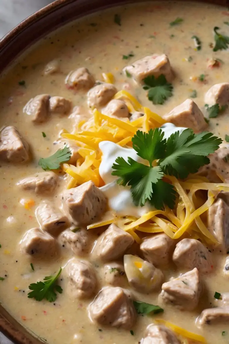 Creamy Crockpot White Chicken Chili