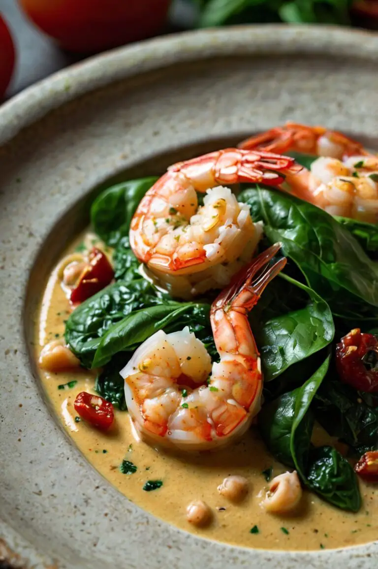 Creamy Garlic Butter Tuscan Shrimp