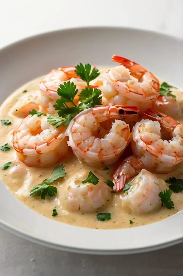 Creamy Garlic Shrimp: A Flavorful and Elegant Dish That Will Wow Your Taste Buds