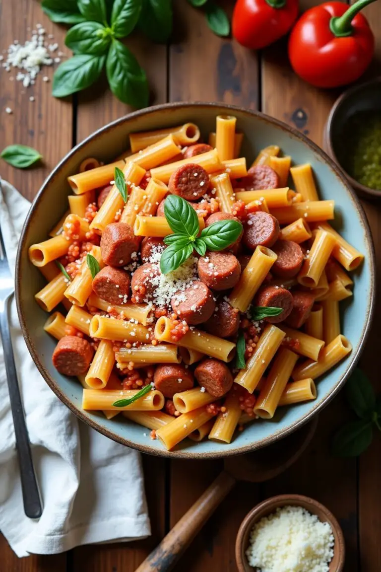 Creamy Sausage Rigatoni: A Comforting, Flavor-Packed Pasta Dish
