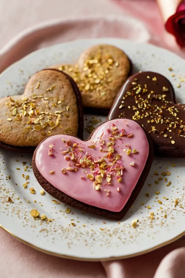 Chocolate-Dipped Heart Cookies