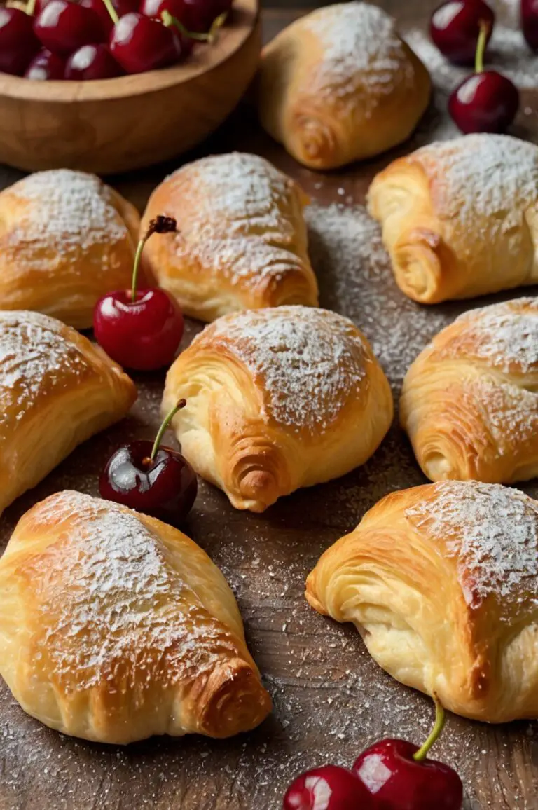 3 Ingredients Crescent Rolls with Cherry Pie
