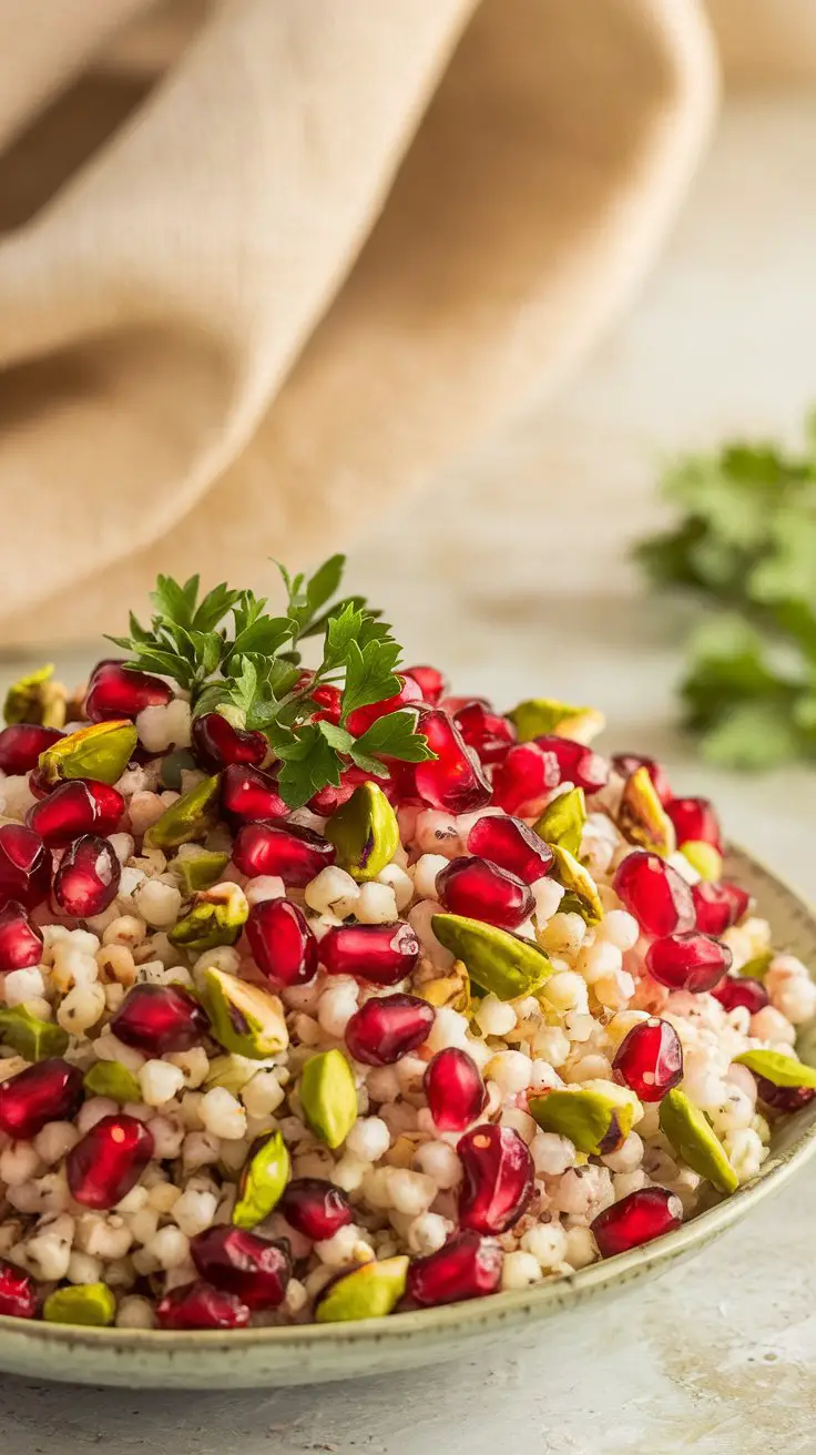 Pomegranate and Pistachio Couscous Salad