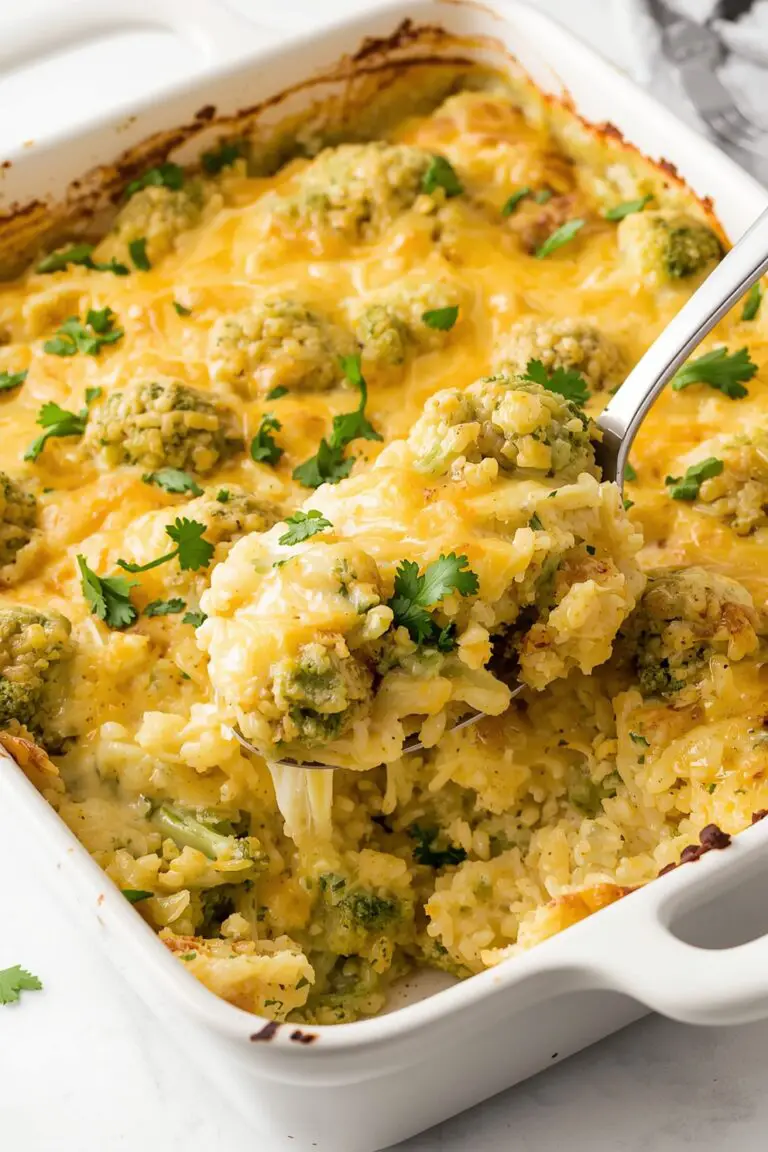 Cheddar & Broccoli Rice Casserole: A Cheesy, Comforting Classic