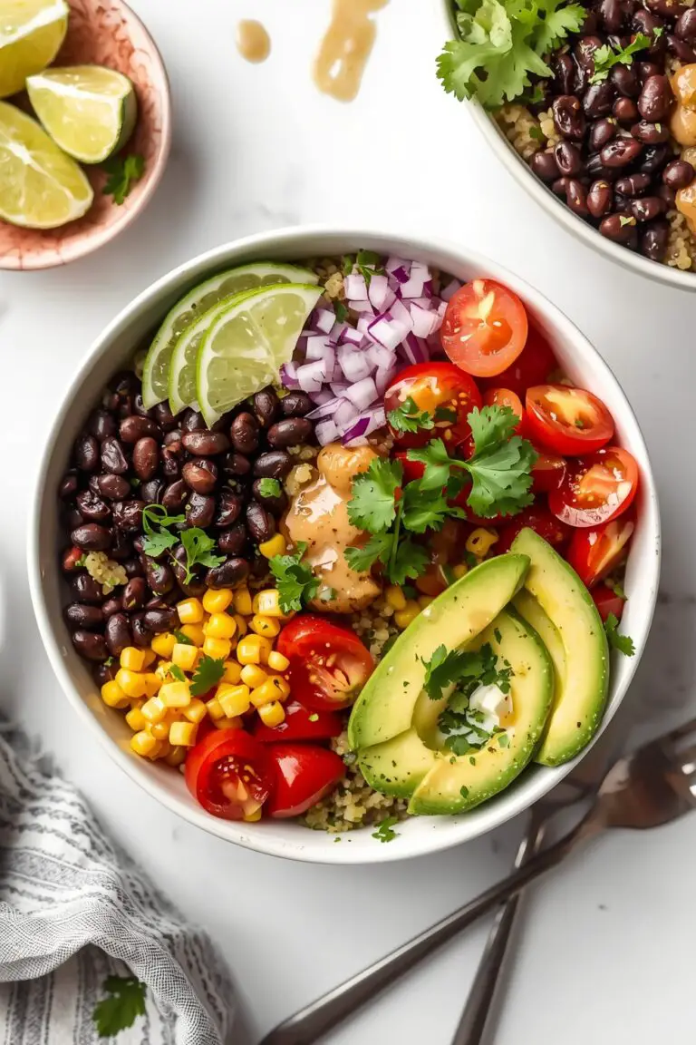 Quinoa & Black Bean Power Bowl: A Protein-Packed, Colorful Meal in One Bowl