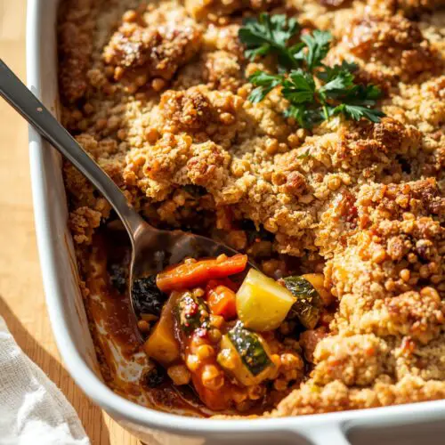 Vegan Lentil & Vegetable Casserole