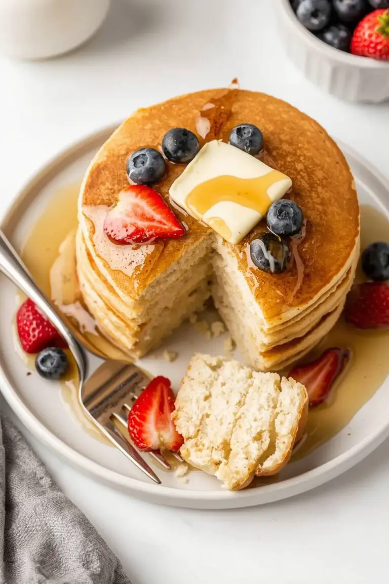 Fluffy Greek Yogurt Protein Pancakes