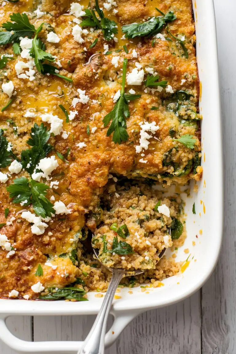 Quinoa & Spinach Casserole with Feta: A Healthy, Flavor-Packed Bake